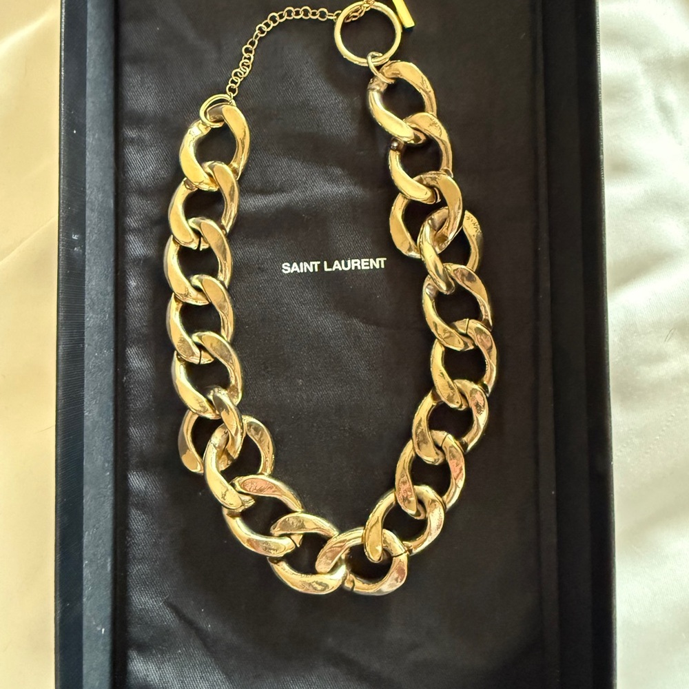 Saint Laurent Bold Gold Necklace